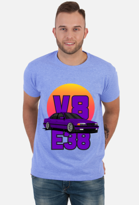 BMW E38 V8 - T-shirt męski