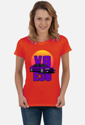 BMW E38 V8 - T-shirt damski