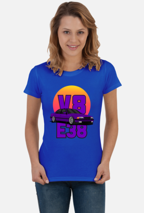 BMW E38 V8 - T-shirt damski