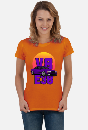 BMW E38 V8 - T-shirt damski