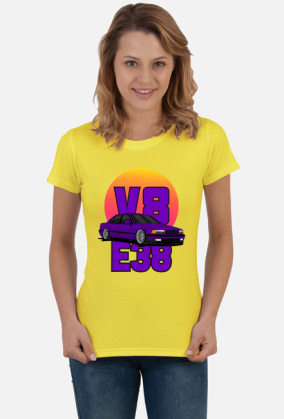 BMW E38 V8 - T-shirt damski