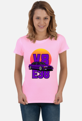 BMW E38 V8 - T-shirt damski
