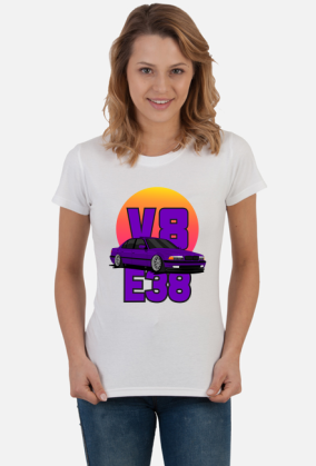 BMW E38 V8 - T-shirt damski