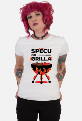 Specu od Grilla - Koszulka damska biała