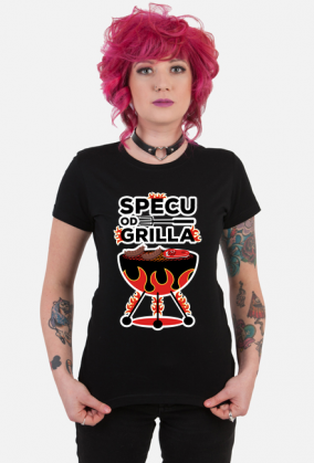 Specu od Grilla - Koszulka damska czarna