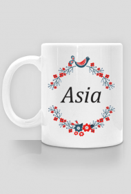kubek z imieniem Asia