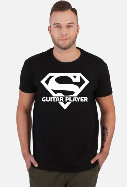 Superman Gitarzysta - Super Guitar Player - koszulka gitarzysty