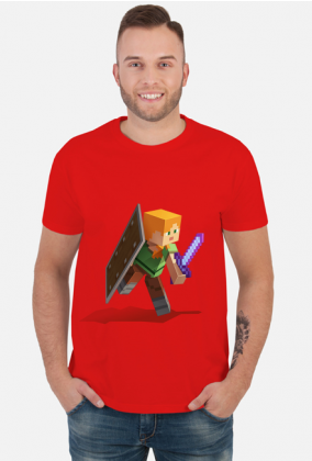 Kolorowa koszulka z edycji ,,Minecraft"