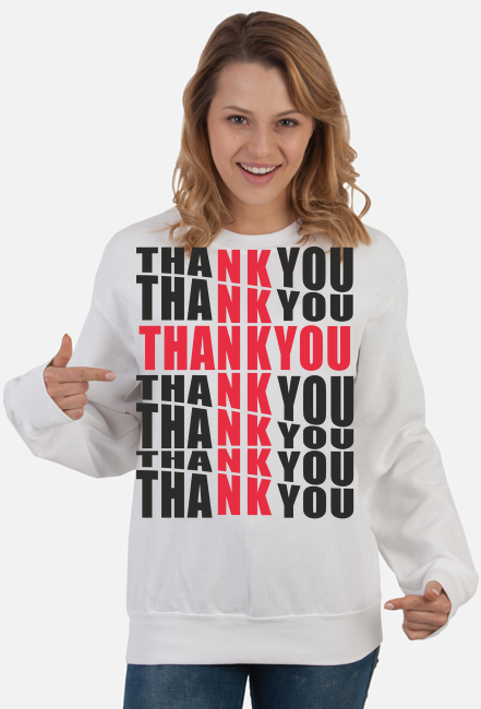 TKANK YOU - bluza chrześcijańska