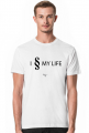 I § MY LIFE - T-shirt męski - biały