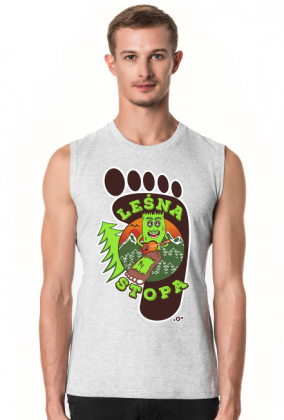 Leśna Stopa - Męska koszulka bez rękawów