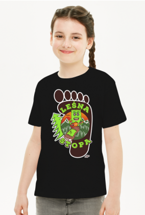 Leśna Stopa - Dziecięca koszulka dla dziewczynki