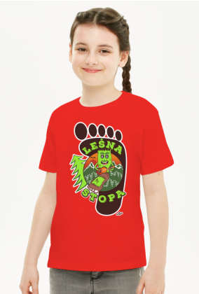 Leśna Stopa - Dziecięca koszulka dla dziewczynki