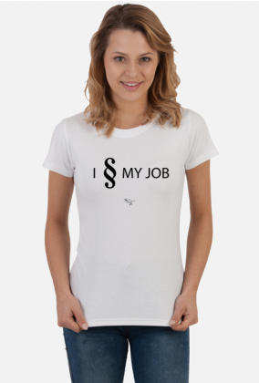 I § MY JOB - T-shirt damski - biały