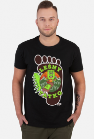 Leśny Tatko - Męska koszulka czarna dla taty