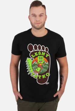 Leśny Tatko - Męska koszulka czarna dla taty
