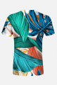 koszulka w tropikalne liście