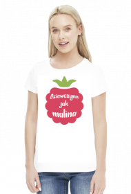 T-shirt dziewczyna jak malina