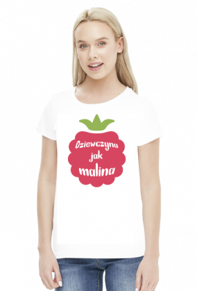 T-shirt dziewczyna jak malina