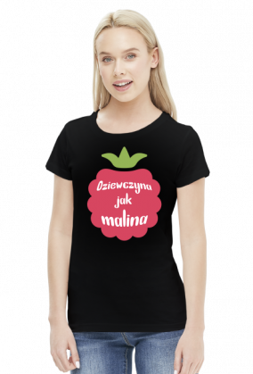 T-shirt dziewczyna jak malina