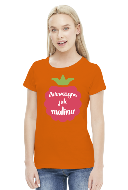 T-shirt dziewczyna jak malina