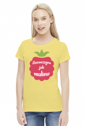 T-shirt dziewczyna jak malina