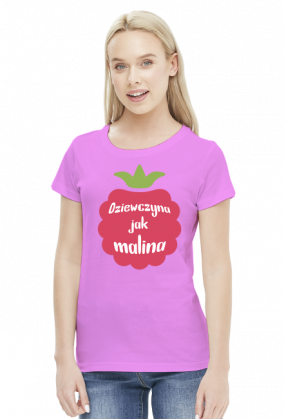 T-shirt dziewczyna jak malina