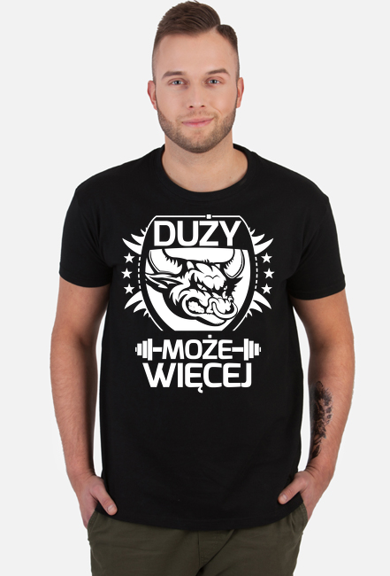 Koszulka Duży Byk Może Więcej - siłownia