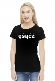 ęśąćż - koszulka damska z wiadomością testową banku