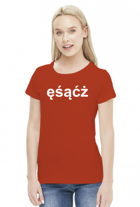 ęśąćż - koszulka damska z wiadomością testową banku