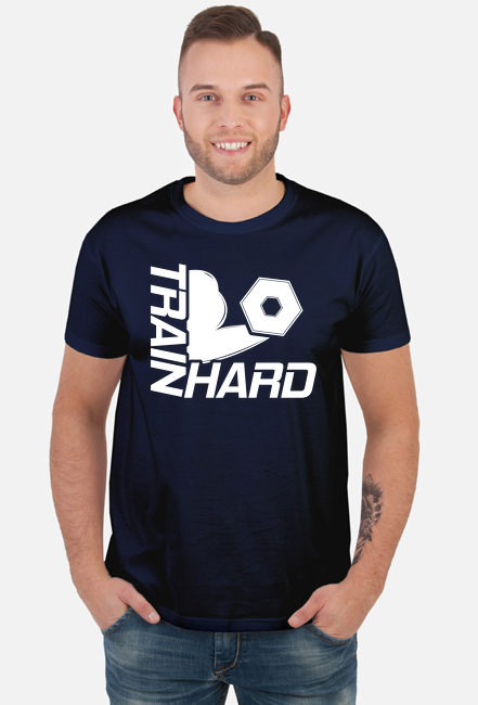 Koszulka Train Hard - siłownia