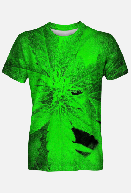 Bluzka Męska Green Top Weed