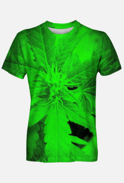 Bluzka Męska Green Top Weed