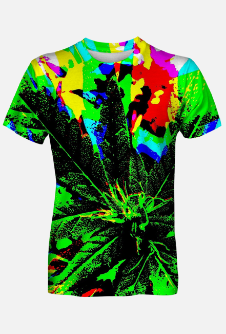 Bluzka Męska Color Weed