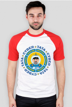 Cyber Tata - Koszulka męska dla taty z rękawami kolor