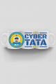 Cyber Tata - Kubek biały dla taty z dużym nadrukiem