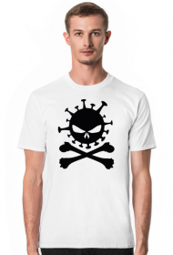 T-shirt Męski Virus Crossbones