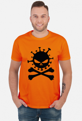 T-shirt Męski Virus Crossbones