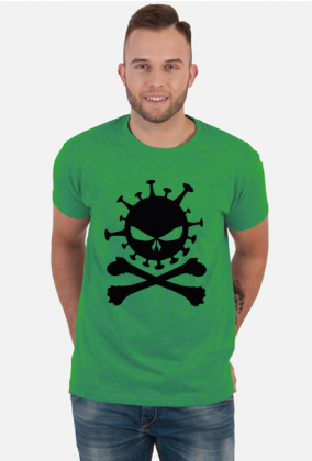 T-shirt Męski Virus Crossbones