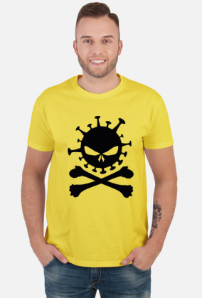 T-shirt Męski Virus Crossbones