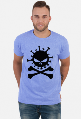 T-shirt Męski Virus Crossbones
