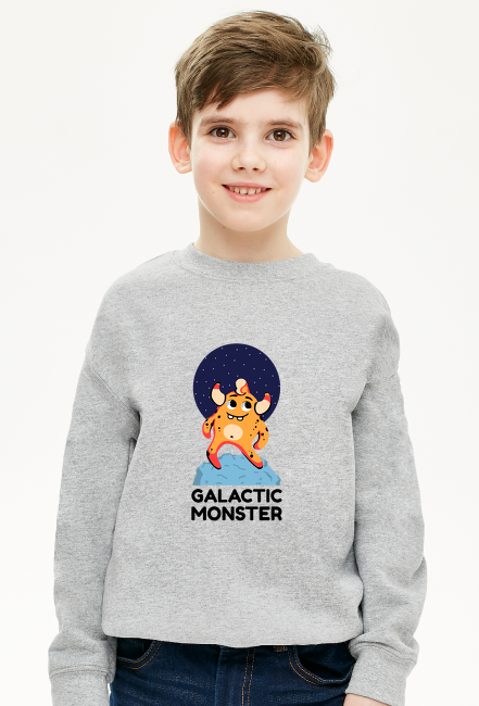 Bluza chłopięca bez kaptura Galactic Monster