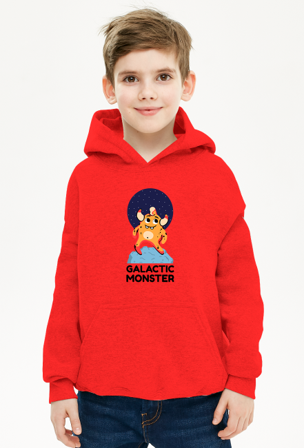 Bluza chłopięca z kapturem Galactic Monster