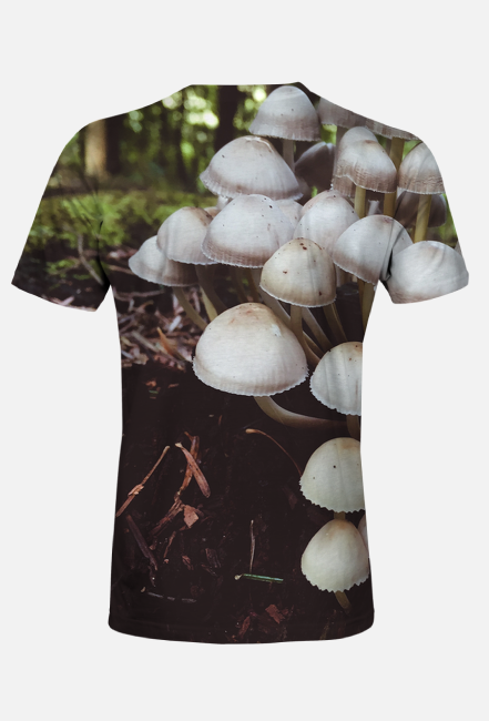 White Mushroom Family Fullprint