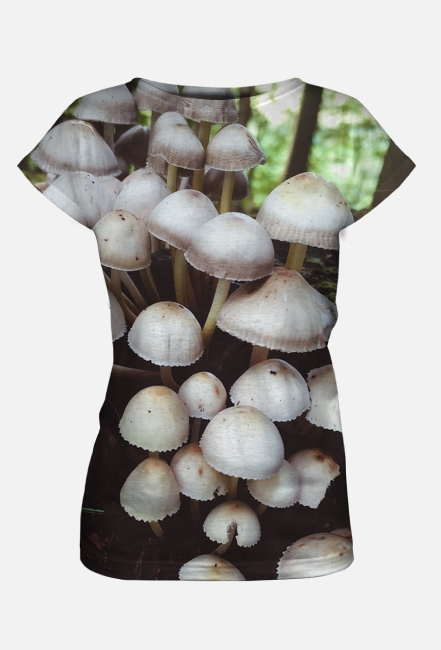 White Mushroom Family Fullprint Ladies