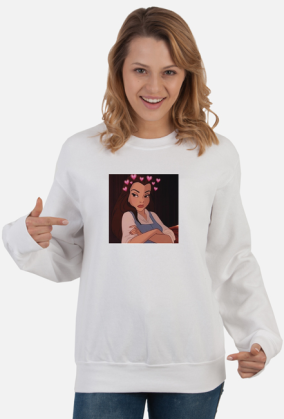 Bluza prinsess biała