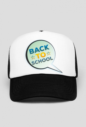 Back to school - czapka z daszkiem z nadrukiem