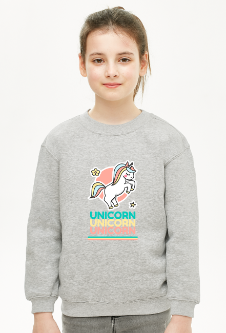 Bluza dziewczęca bez kaptura Unicorn