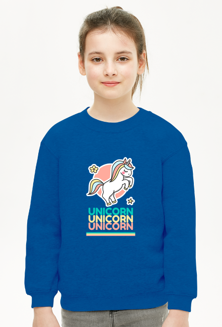 Bluza dziewczęca bez kaptura Unicorn