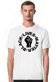T-shirt Męski Black Lives Matter Fist